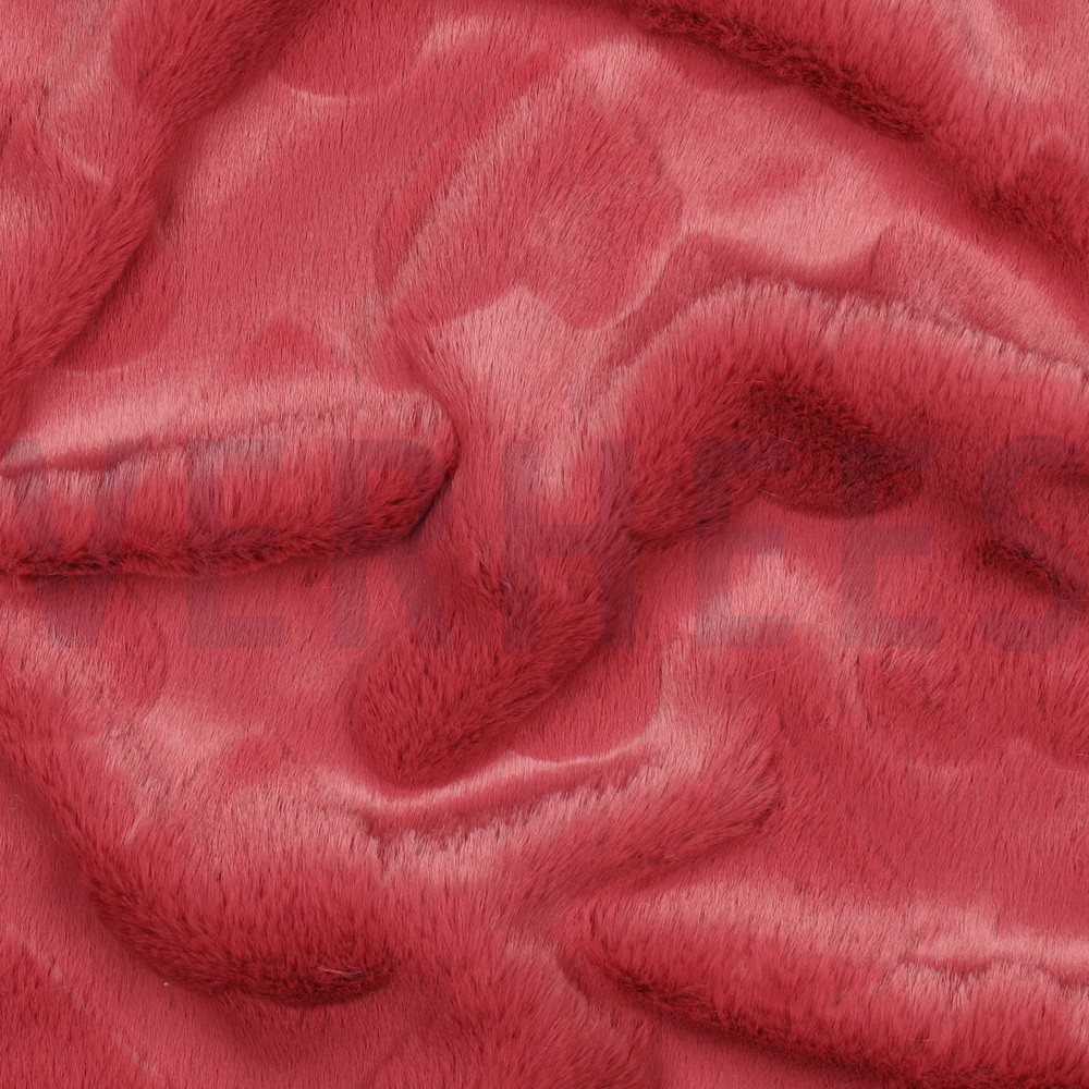 FAUX FUR HEARTS ROUGE #7