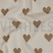 KNITTED JACQUARD LUREX HEARTS NATURAL (thumbnail) #2
