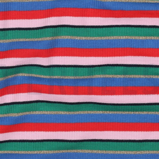 RIB JERSEY GARENGEVERFD STREPEN MULTI #7