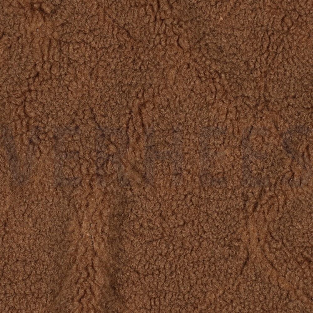 TEDDY JACQUARD HEARTS BROWN #7