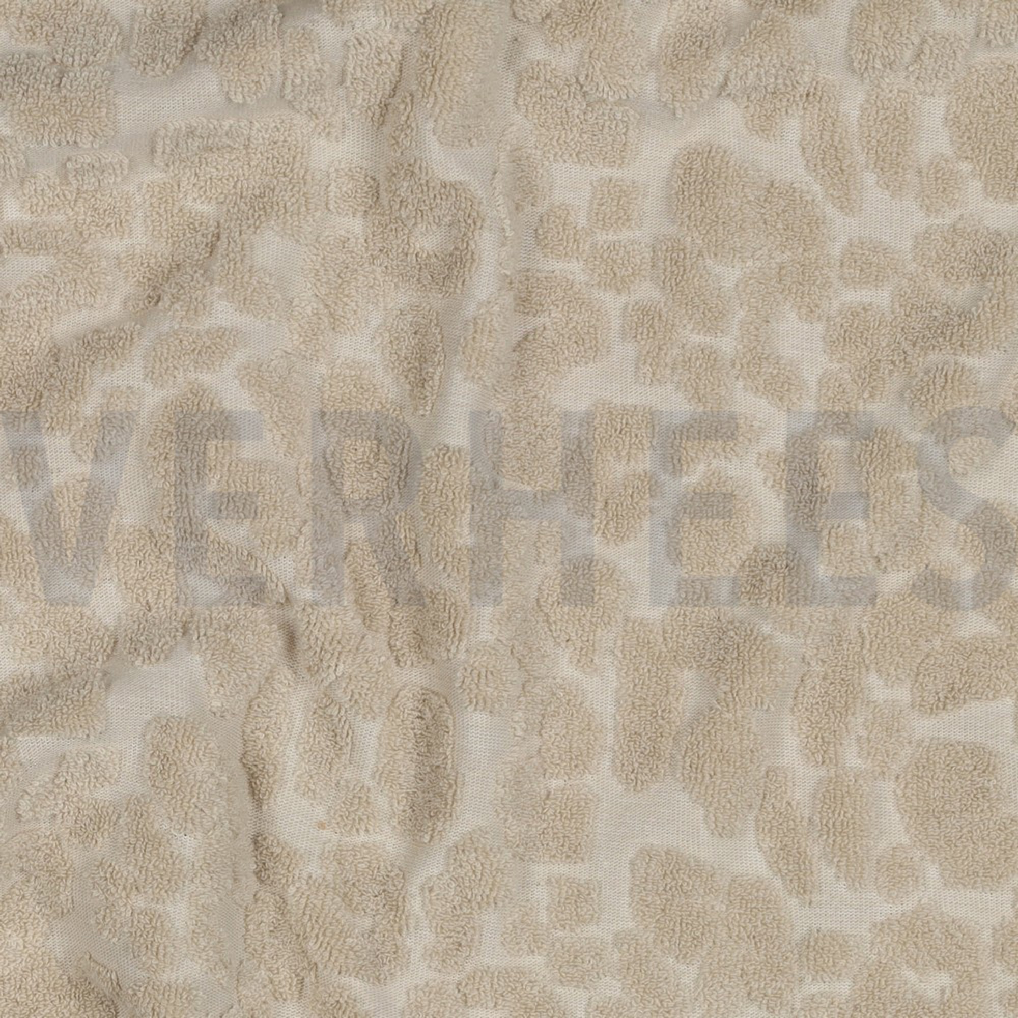 KATOEN BADSTOF GEBREID DIERENHUID ZAND (high resolution) #2