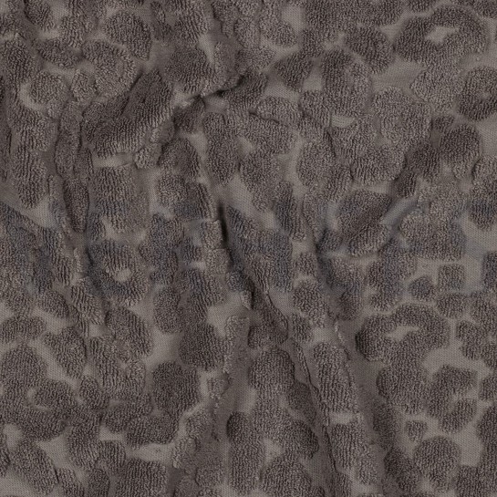 BAUMWOLLE FROTTEE GESTRICKT TIERHAUT TAUPE #7