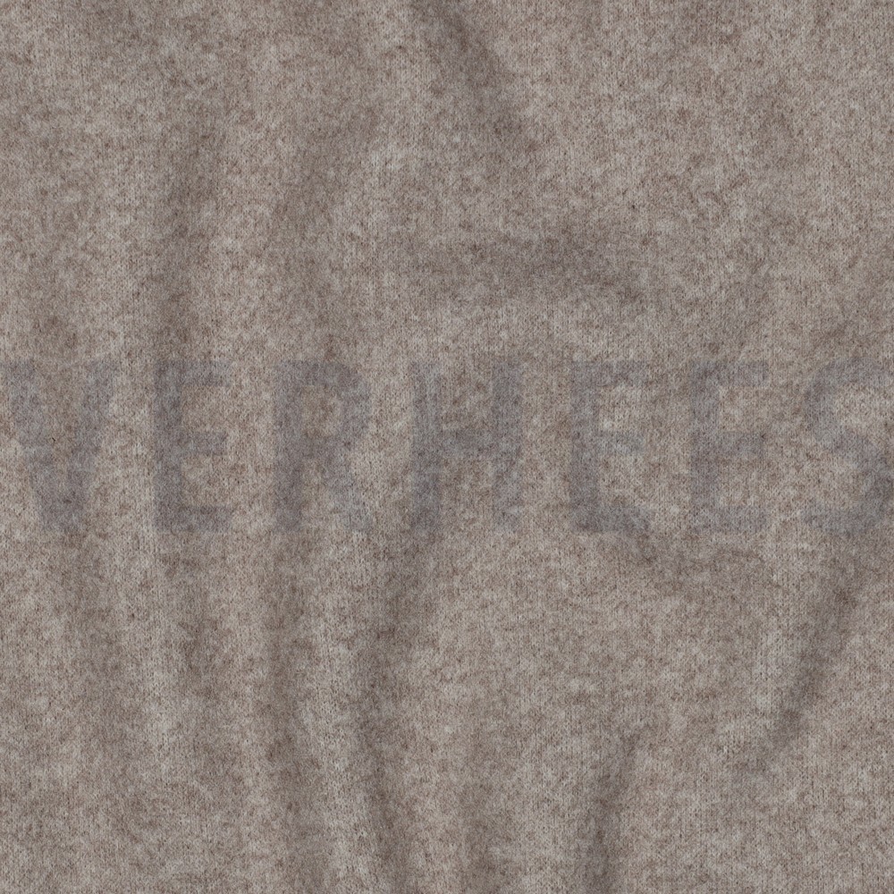 KNITTED WOOL LOOK TAUPE MELANGE #7