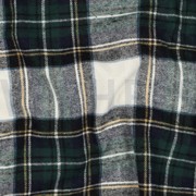 BAUMWOLLE GARNGEFÄRBT ANGERAUT KAROS ECRU/MARINEBLAU (thumbnail) #2