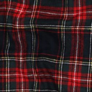 KATOEN GARENGEVERFD GEBORSTELDE RUITEN DONKERBLAUW/ROOD (thumbnail) #2