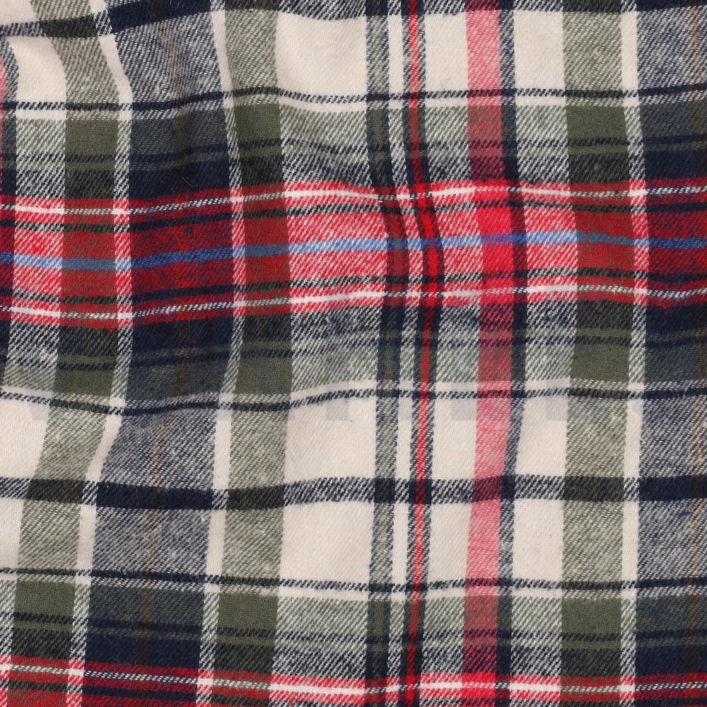 COTTON YARN DYED BRUSHED CHECKS PICKLE #7