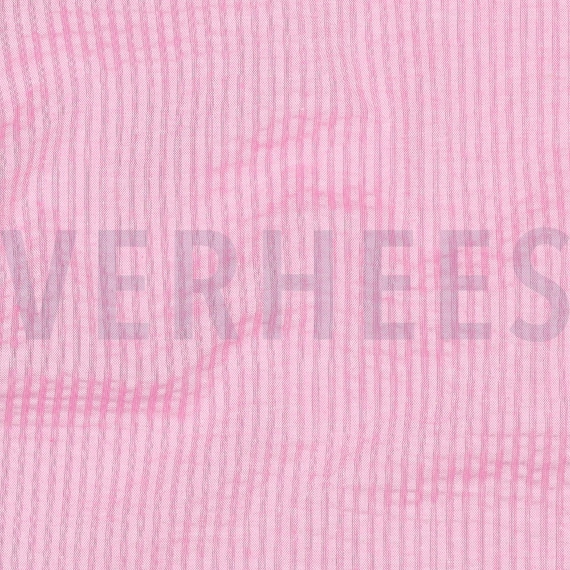 COTTON SEERSUCKER YARN DYED STRIPES PINK (high resolution) #2