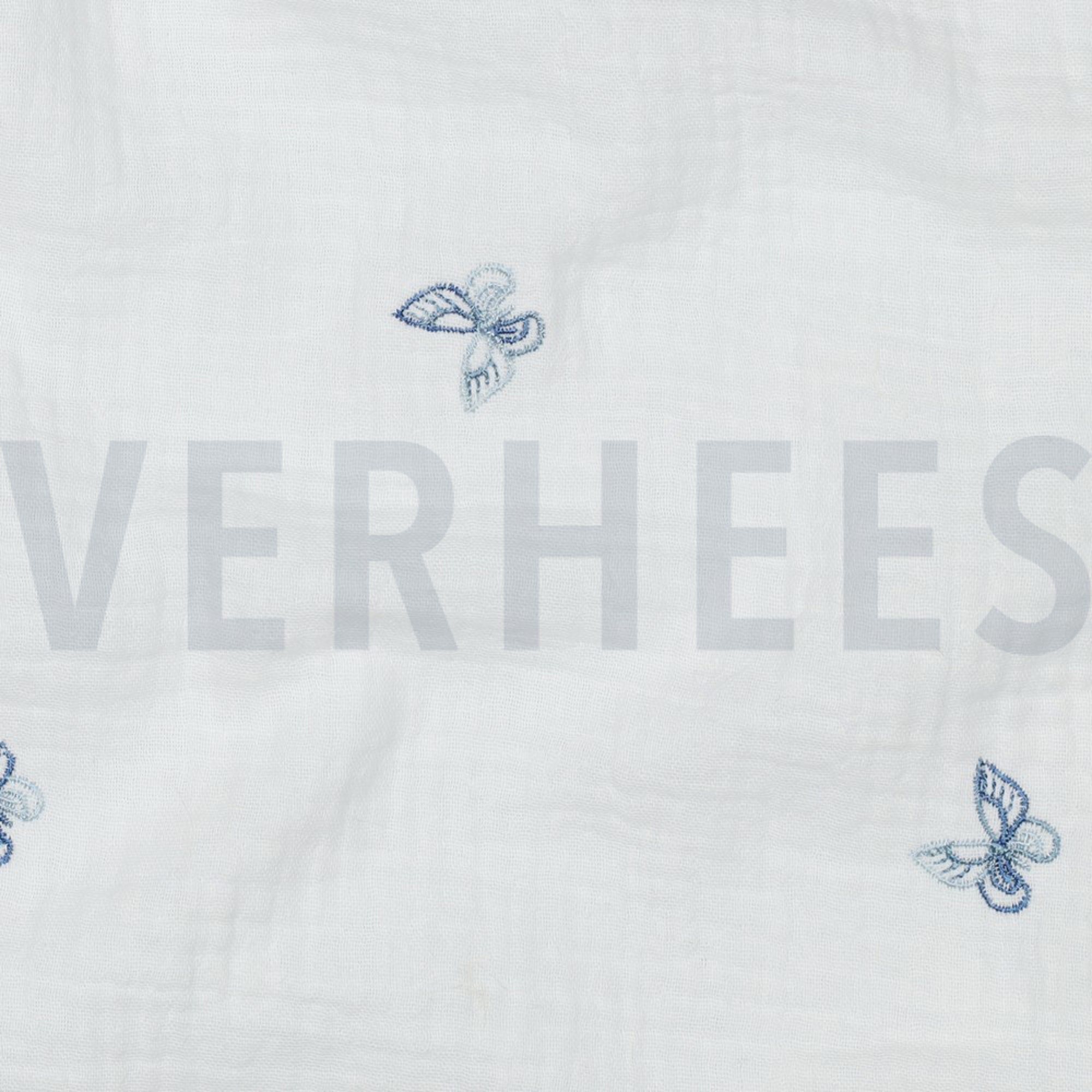 DOUBLE GAUZE EMBROIDERY VLINDERS WIT (high resolution) #2