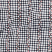 KATOEN JACQUARD BLOEMEN MARINEBLAUW (thumbnail) #2