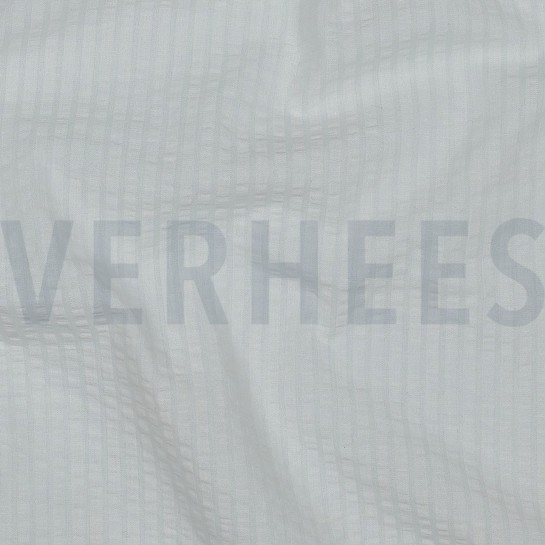 KATOEN JACQUARD SEERSUCKER WIT #7