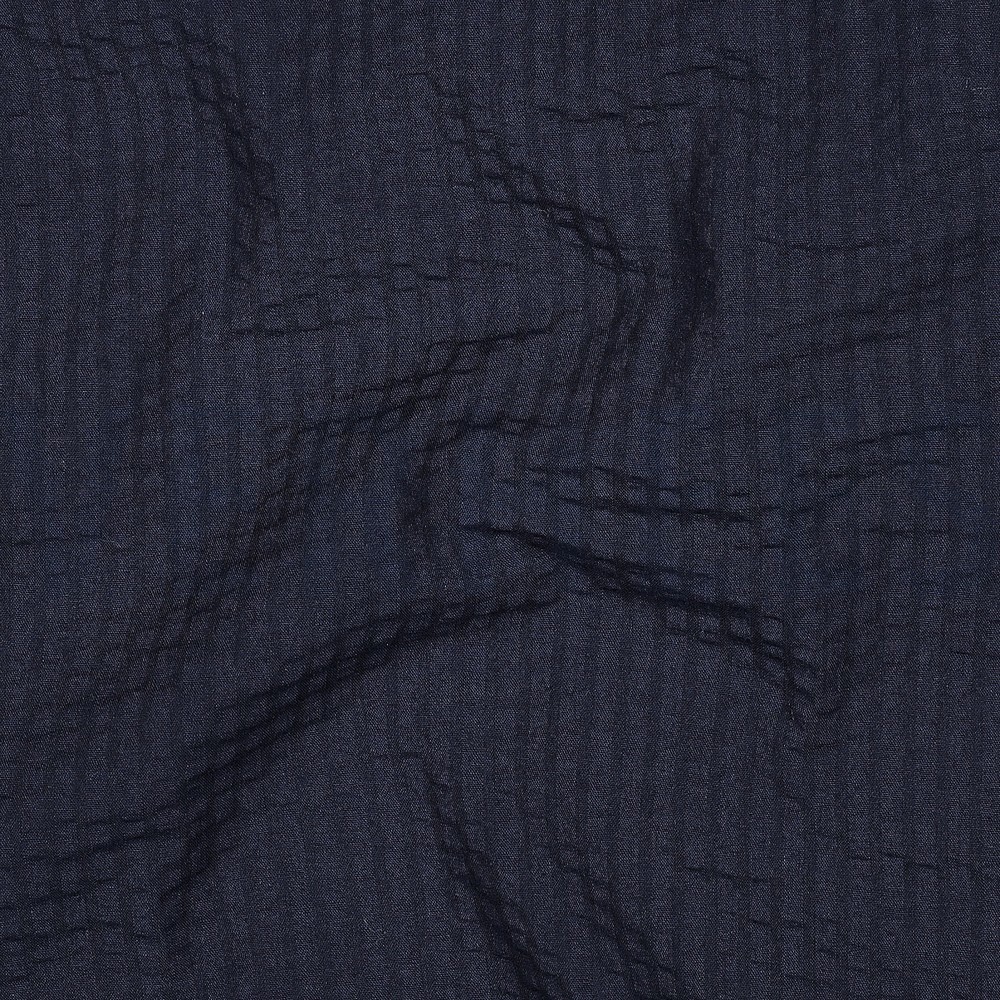 COTON JACQUARD SEERSUCKER BLEU MARINE #7