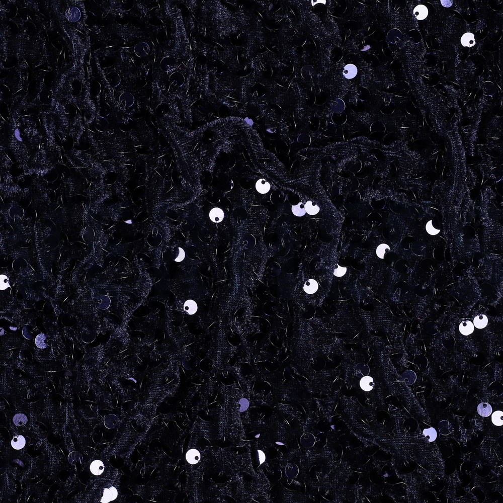 SEQUINS VELVET NAVY #7