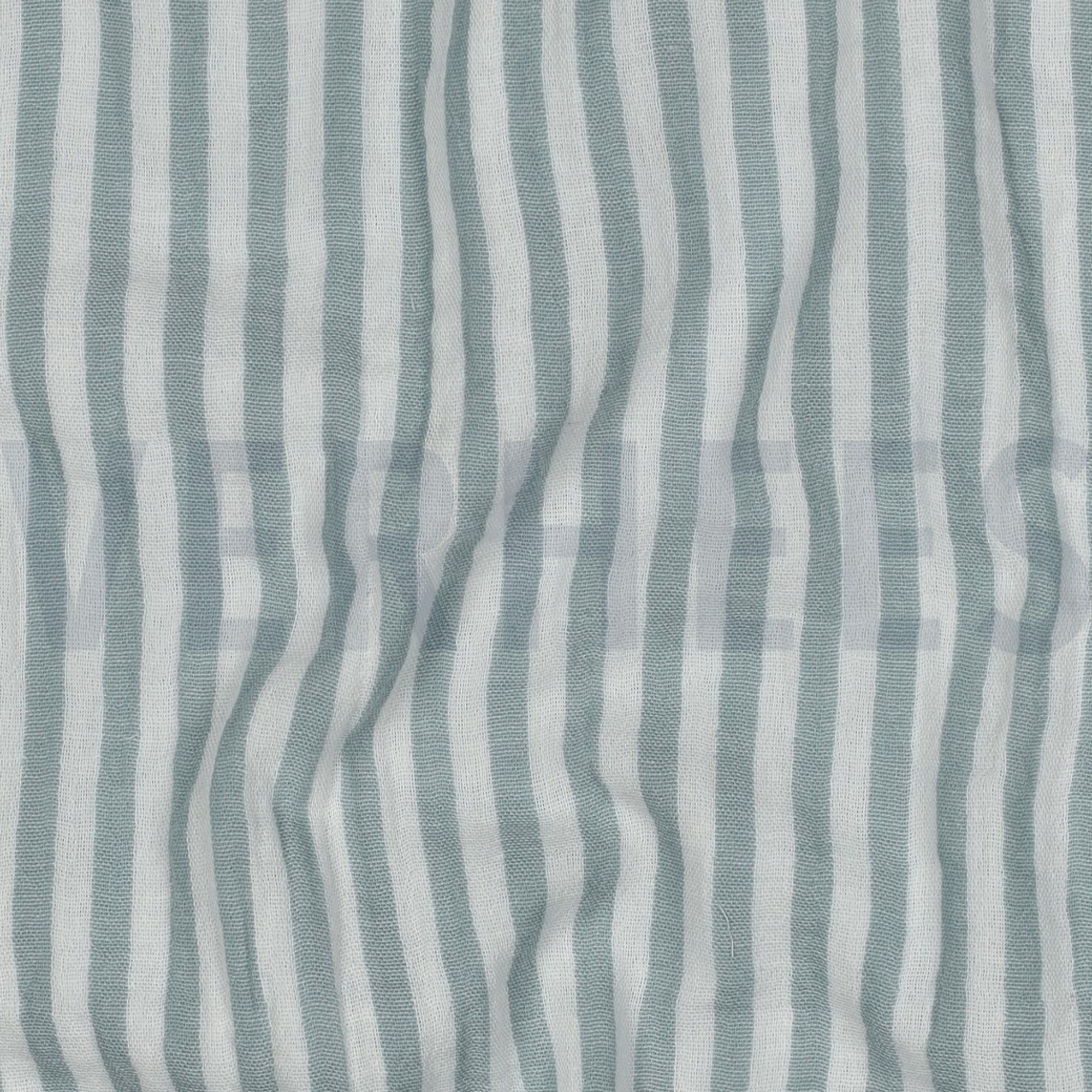 MUSSELIN GARNGEFÄRBT STREIFEN SALBEI (high resolution) #2