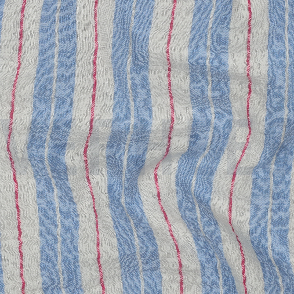 DOUBLE GAUZE YARN DYED STRIPES BLUE #7