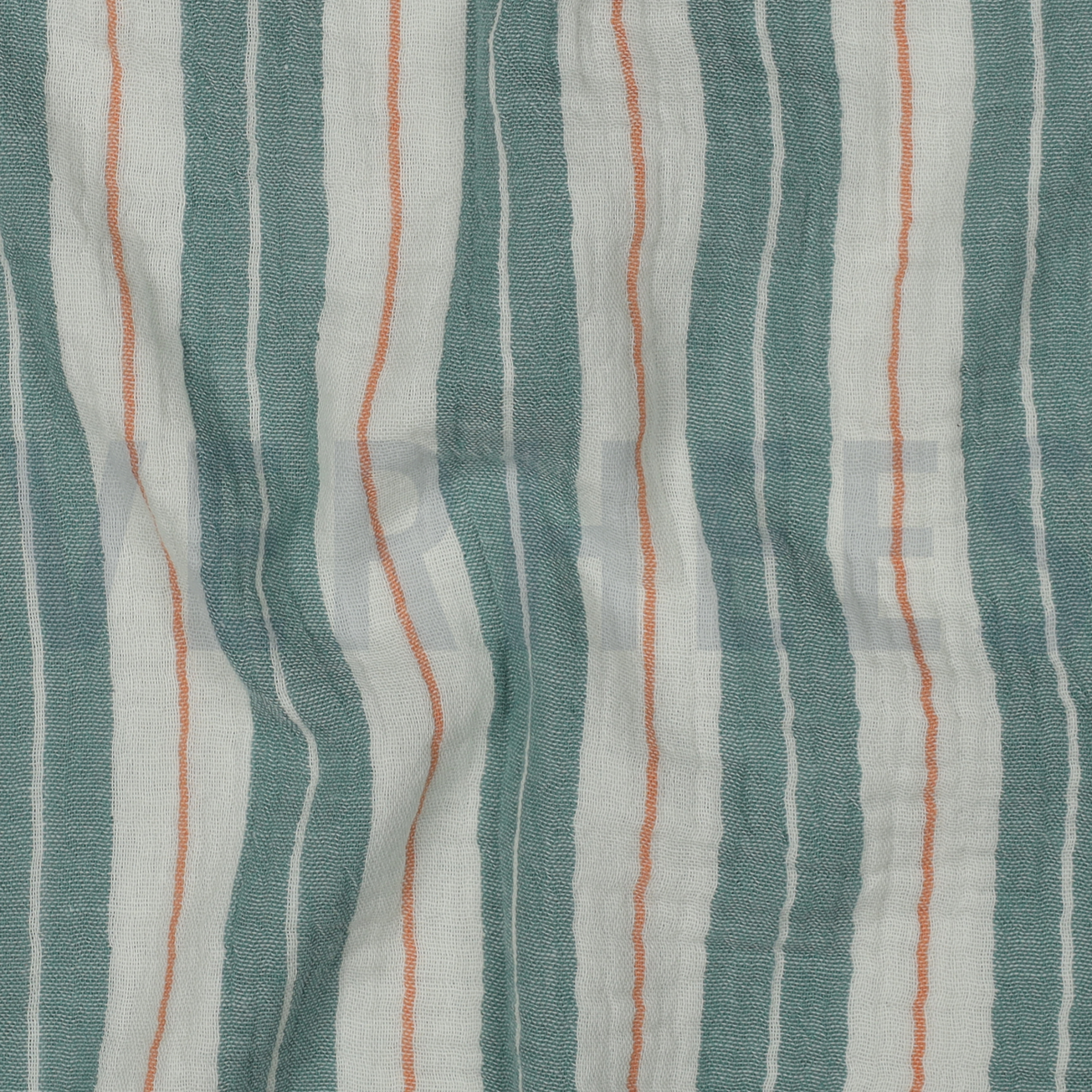 DOUBLE GAUZE YARN DYED STRIPES GREEN (high resolution) #2