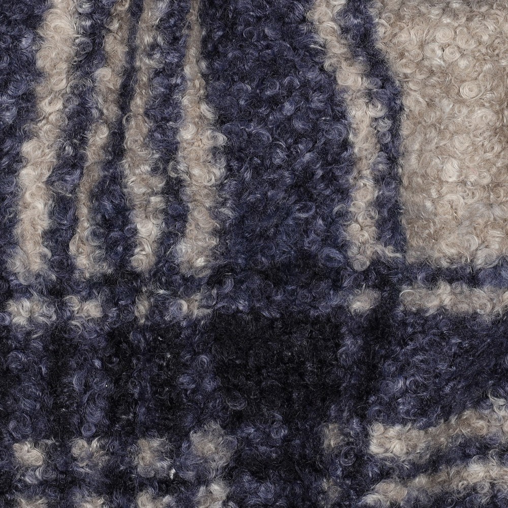 BOUCLÉ CARREAUX BLEU MARINE #7