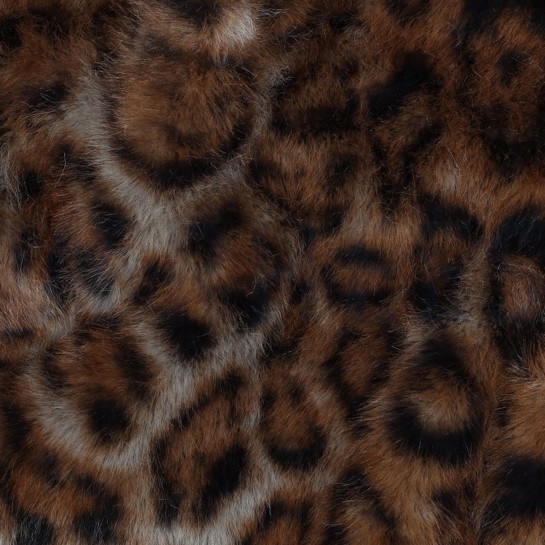 FAUX FUR ANIMAL SKIN BROWN #7