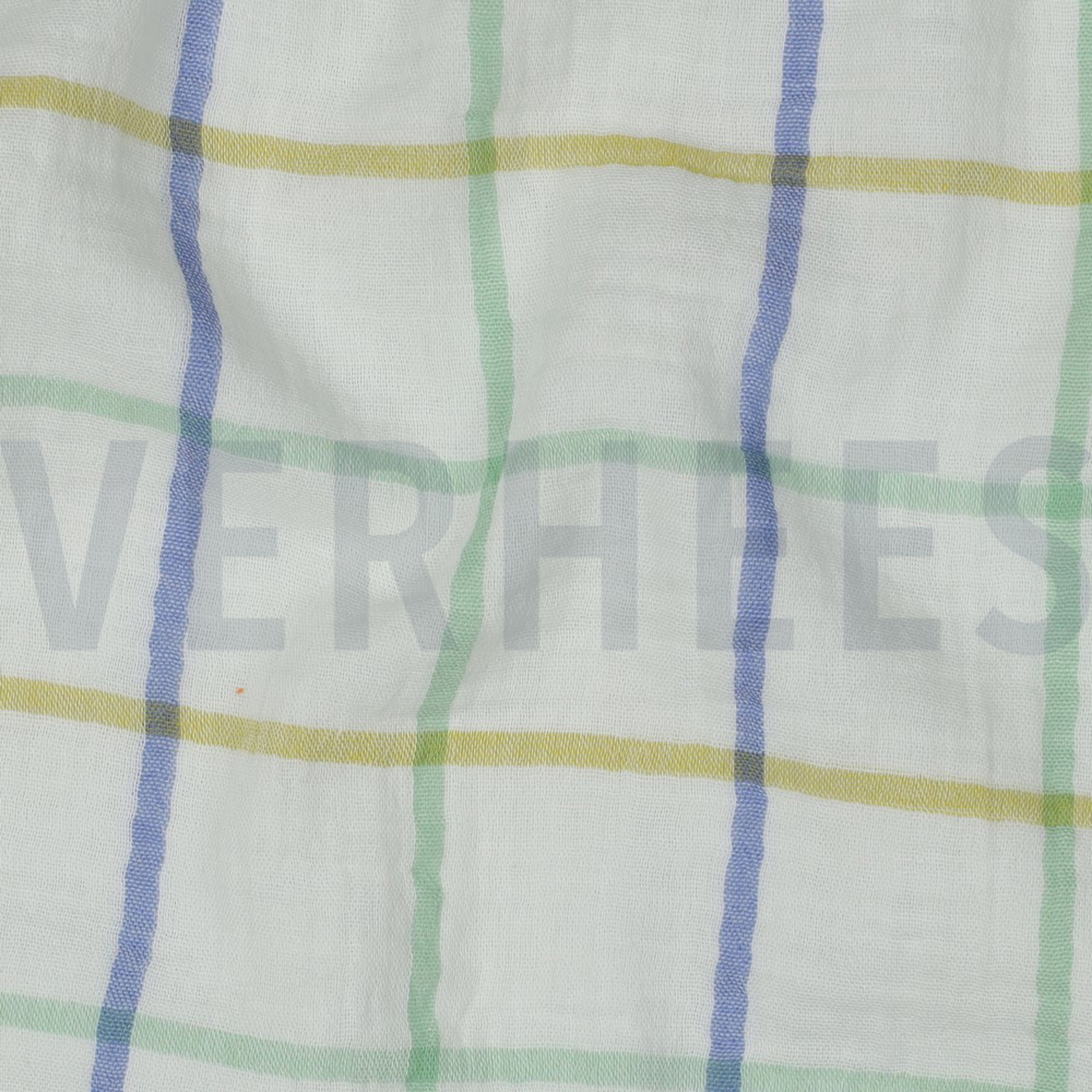 MUSSELIN GARNGEFÄRBT KAROS GRÜN (high resolution) #2