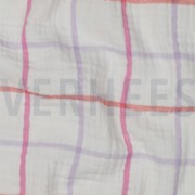 DOUBLE GAUZE YARN DYED CHECKS LAVENDER (thumbnail) #2