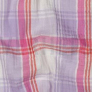 DOUBLE GAUZE GARENGEVERFD RUITEN LAVENDEL (thumbnail) #2