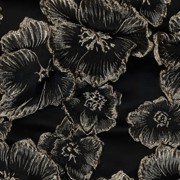 JACQUARD BLOEMEN ZWART (thumbnail) #2