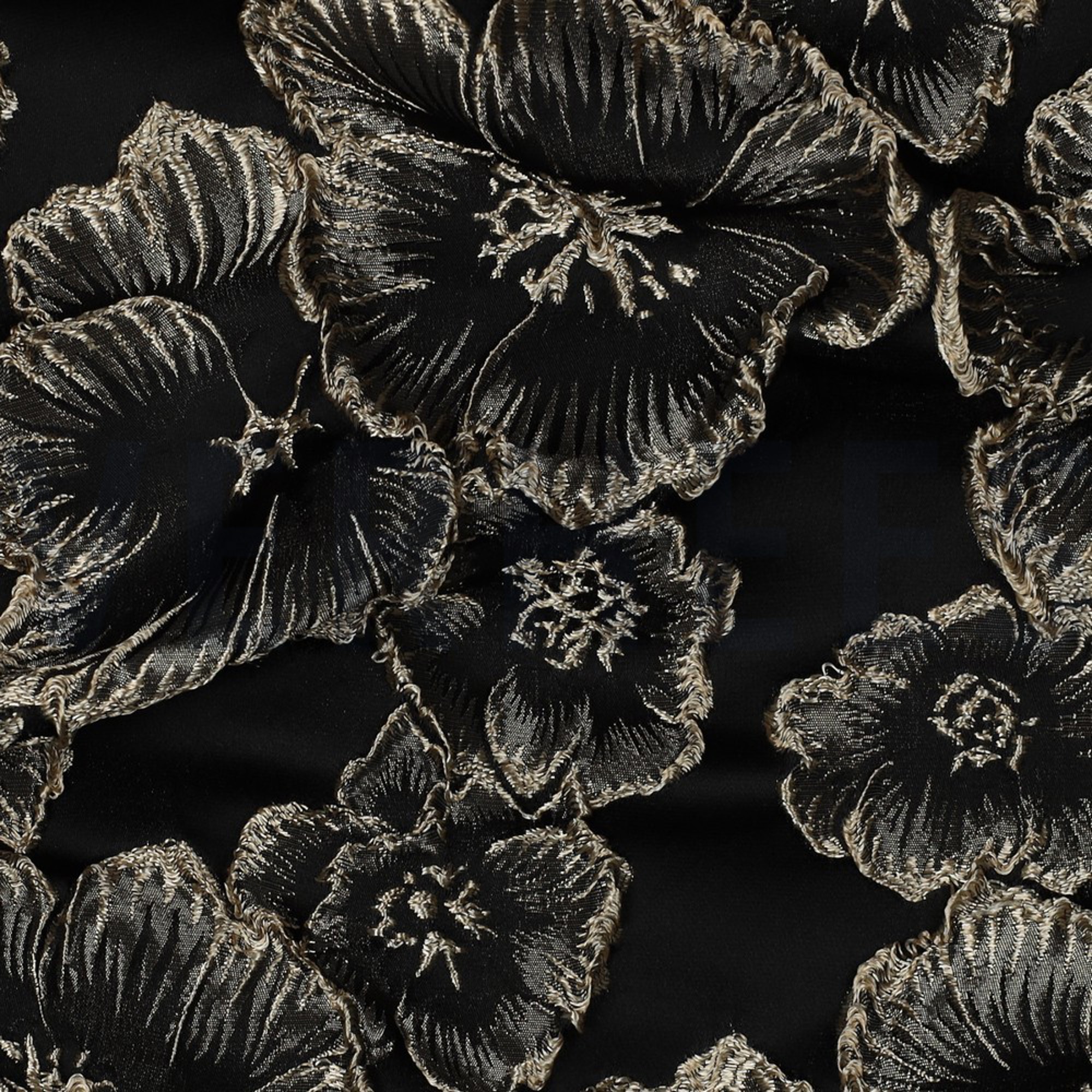 JACQUARD BLOEMEN ZWART (high resolution) #2