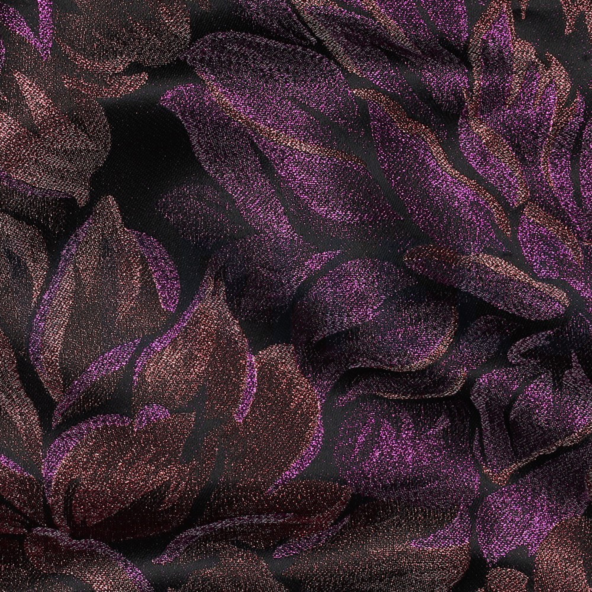 JACQUARD FLEURS VIOLET (high resolution) #2