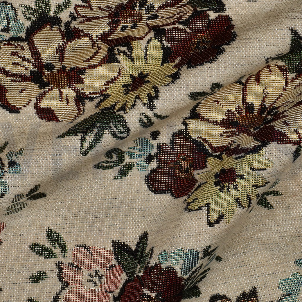 GOBELIN CHENILLE FLEURS SABLE #7