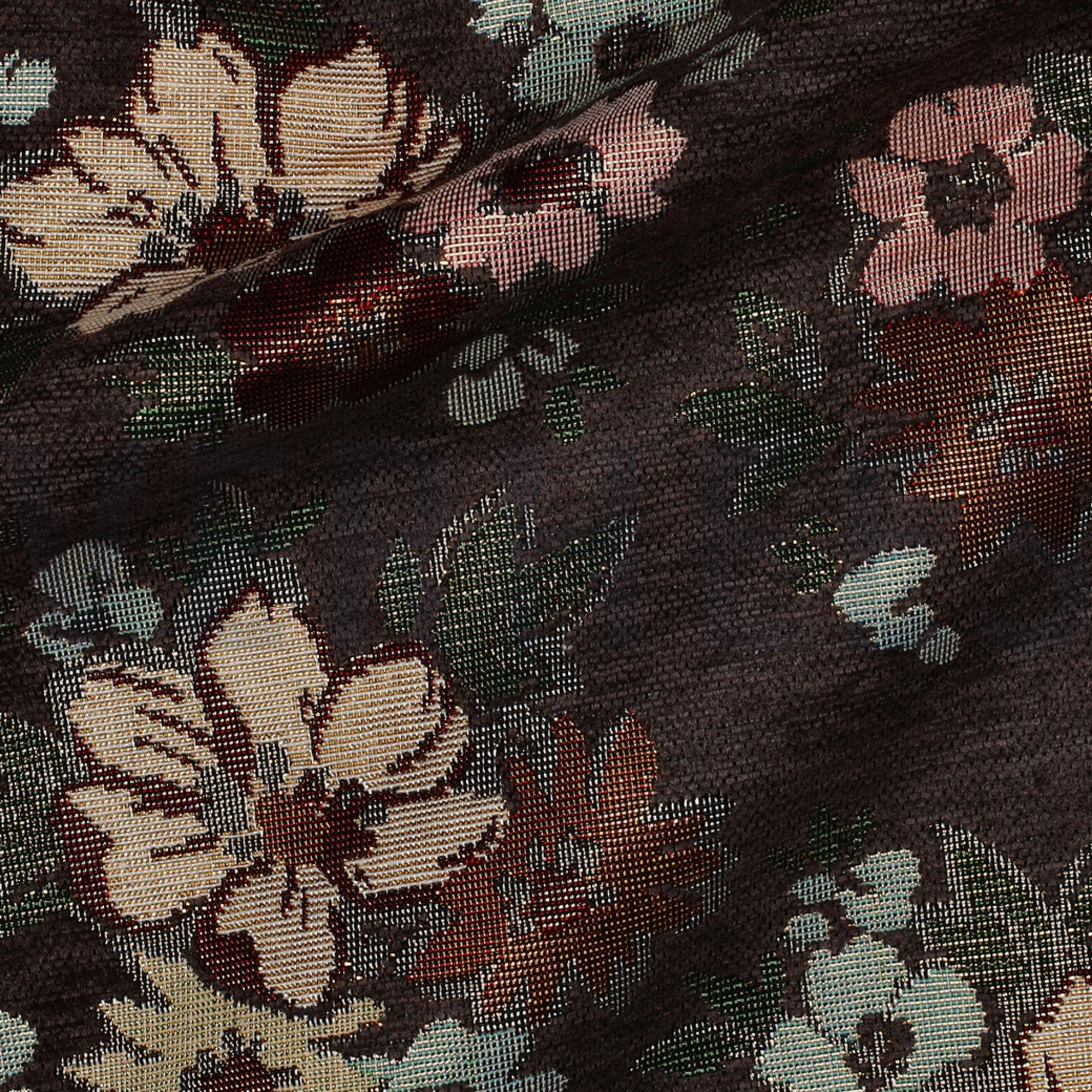 GOBELIN CHENILLE BLUMEN BRAUN (high resolution) #2