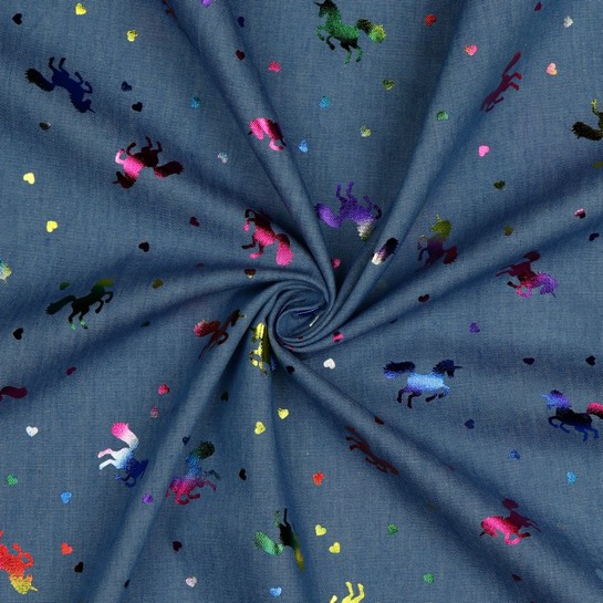 JEANS FOLIE EINHÖRNER GEBLEICHT #7