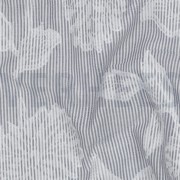 KATOEN GARENGEVERFD STREPEN JACQUARD BLOEMEN MARINEBLAUW (thumbnail) #2