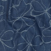 DENIM JACQUARD FLOWERS INDIGO (thumbnail) #2