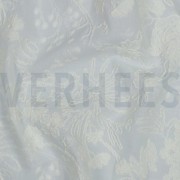 COTON VOILE BRODERIE FLEURS DEUX CÔTÉS BORDURE FESTONNÉE BLANC (thumbnail) #2