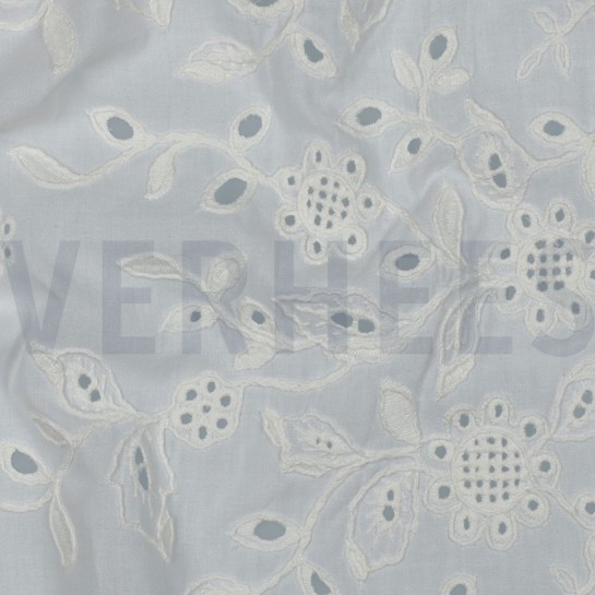 KATOEN VOILE EENZIJDIGE RAND EENZIJDIGE GOLFRAND WIT #7