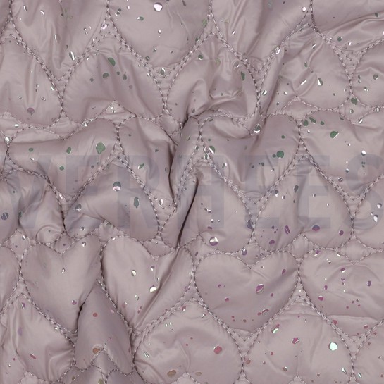 MATELASSÉ FOIL COEURS POUDRE FONCÉE #7