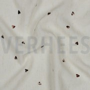 LIN VISCOSE FEUILLE COEURS ÉCRU (thumbnail) #2