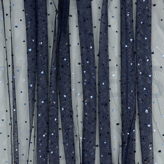 ROYAL TÜLL HERZEN MARINEBLAU #7