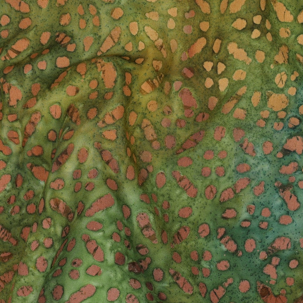 VISCOSE BATIK FAIT MAIN VERT #7