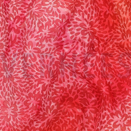HANDCRAFTED BATIK VISCOSE RED #7