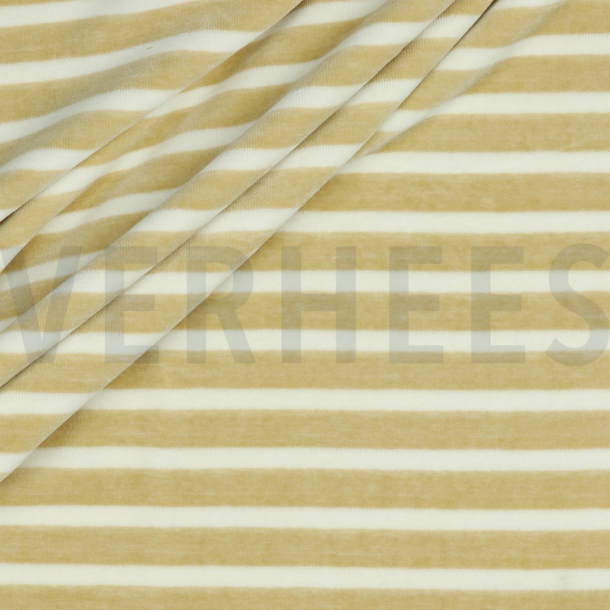 NICKY VELOURS GARENGEVERFD STREPEN ZAND/ECRU (high resolution) #2