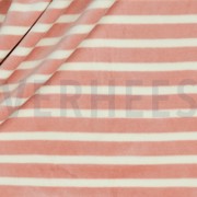 NICKY VELOURS YARN DYED STRIPES ROSE/ECRU (thumbnail) #2