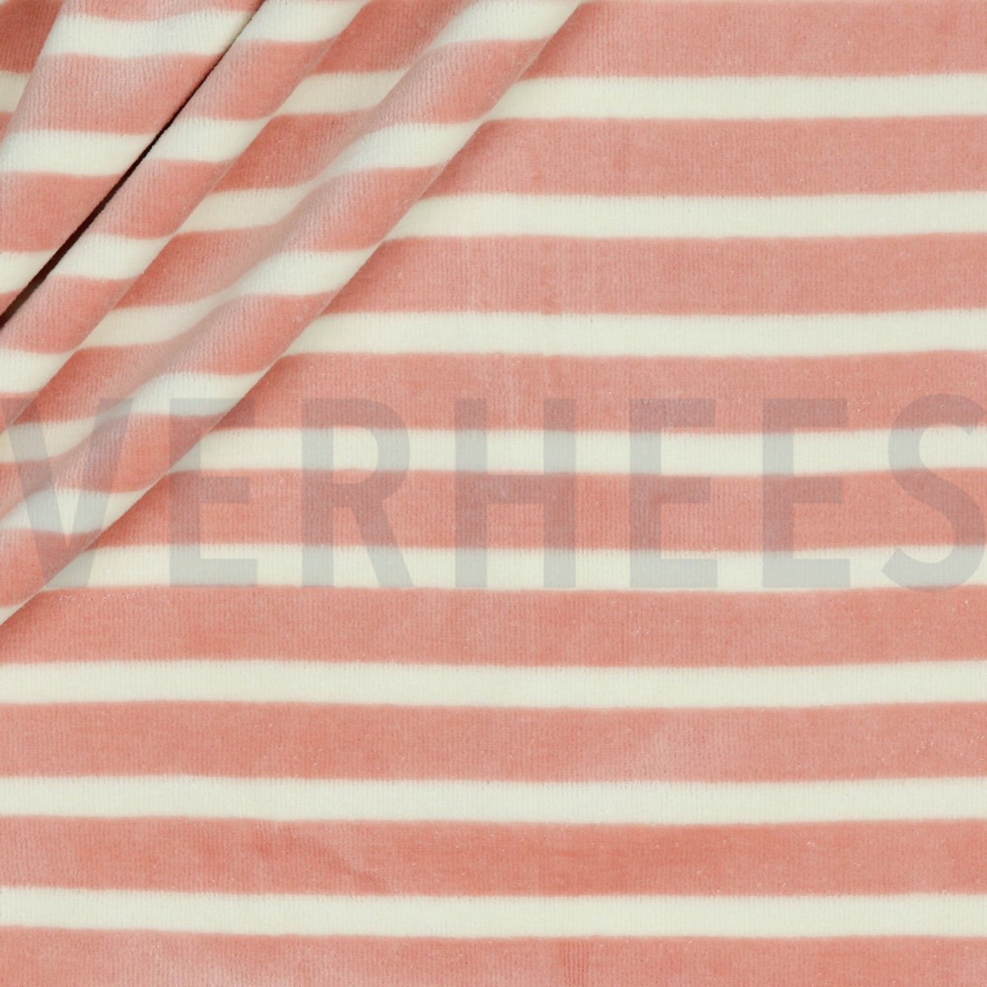 NICKY VELOURS YARN DYED STRIPES ROSE/ECRU (high resolution) #2