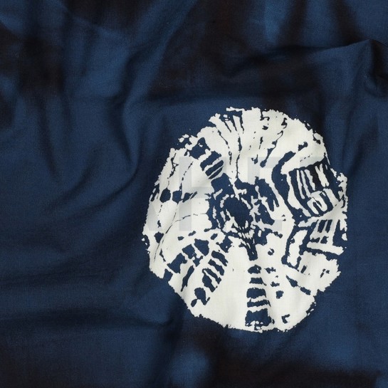 HANDCRAFTED BATIK COTTON NAVY #7