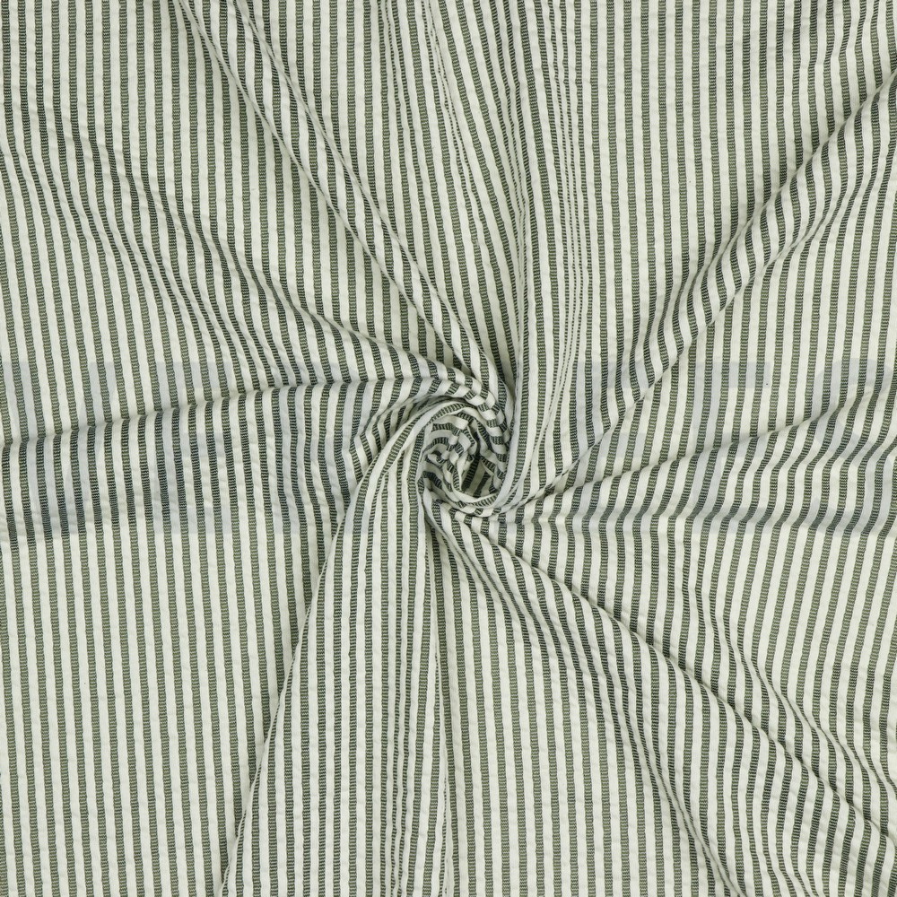 JERSEY JACQUARD RAYURES VERT ARMÉE #7