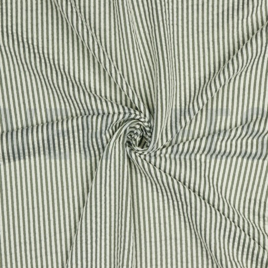 JERSEY JACQUARD STREPEN LEGERGROEN #7