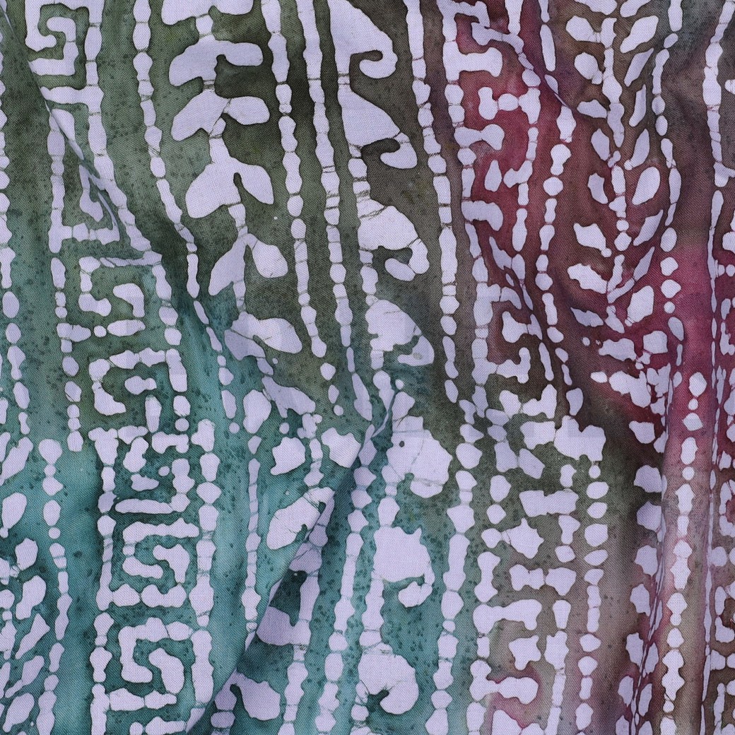 HANDCRAFTED BATIK COTTON PURPLE #7