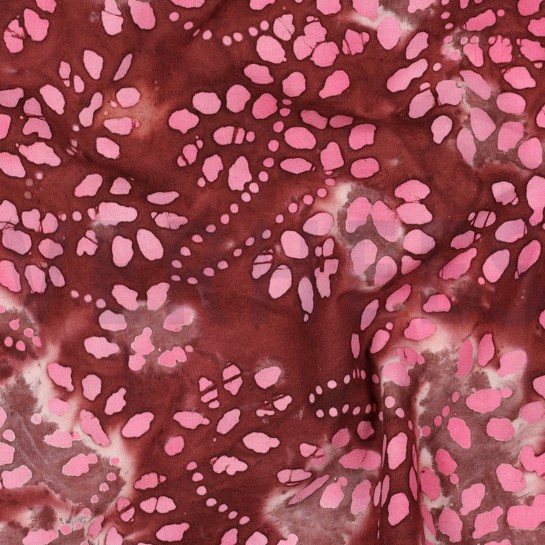 HANDCRAFTED BATIK COTTON RED #7