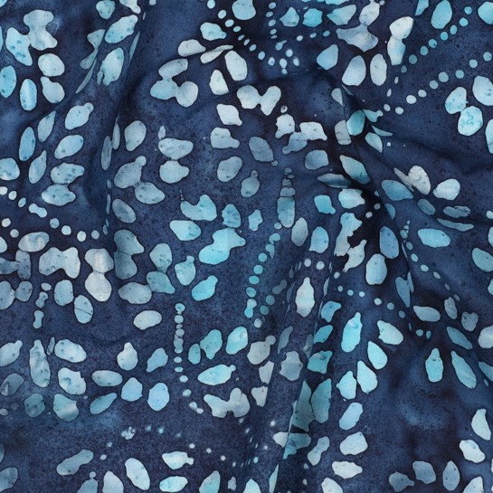 HANDCRAFTED BATIK COTTON NAVY #7