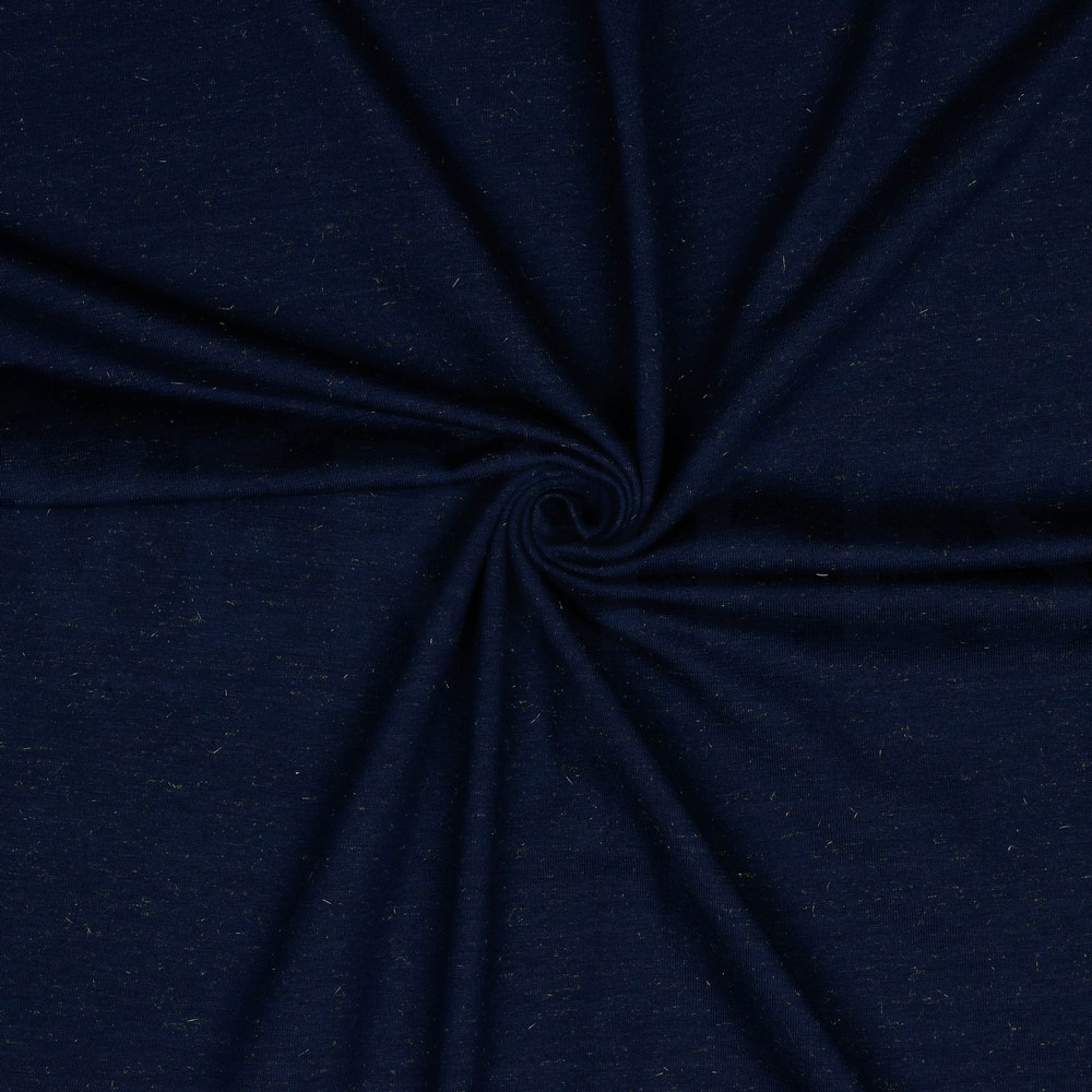JERSEY GOUD LUREX MARINEBLAUW #7