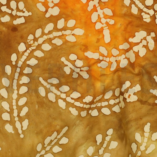 HANDCRAFTED BATIK COTTON ORANGE #7